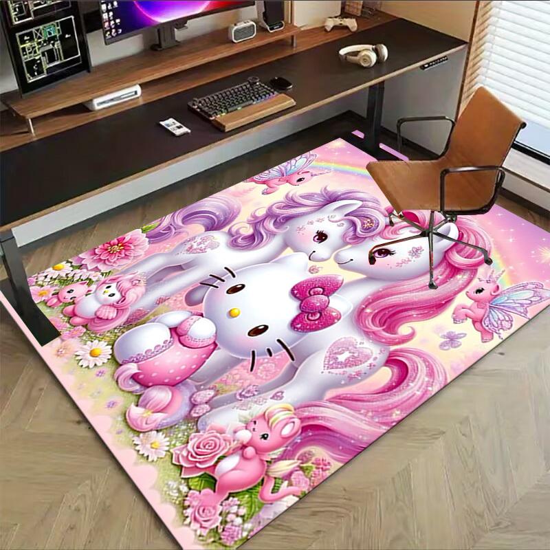 1pc Hello Kitty unicorn Carpet Office Rug Outdoor Mat Home Decor Area Carpet Festival Gift