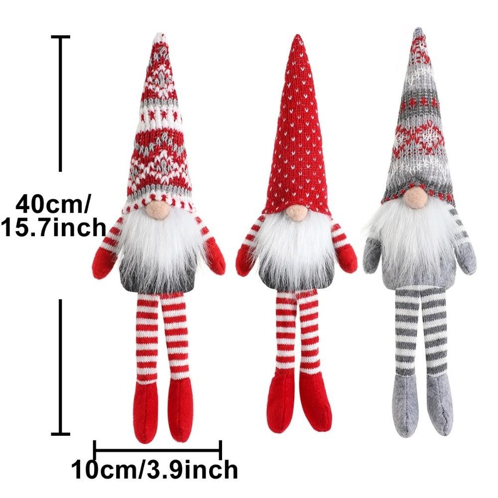 Knitted Design Knitted Gnome Doll Faceless Style Christmas Gnome Decor  New Year Celebration