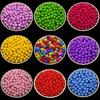 200Pcs 6mm Polychrome Solid Colored Acrylic Frosted Round Beads DIY Findings Jewelry Making Handmade Material Necklace Bracelet