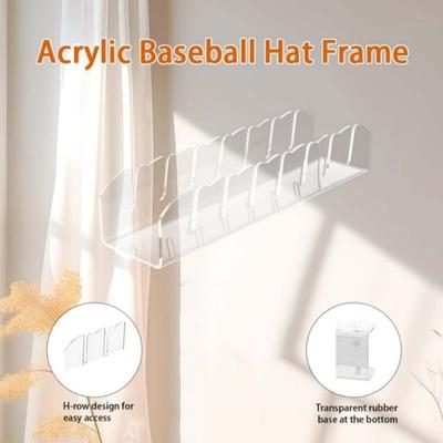 Baseball Caps Holder Acrylic Hat Organizers Hat Display Stand for Bedroom Closet Large Capacity Hat Storage Rack Decors