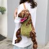 Kids Dinosaur Backpack Cartoon 3D Dinosaur Shape Soft Plush Kids Cute Animal Backpack for Travel School Camping