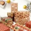 {MX} 43*300cm Christmas Gift Wrapping Paper Cute Santa Reindeer Christmas Tree Decortation Paper DIY Handmade Presents Packaging