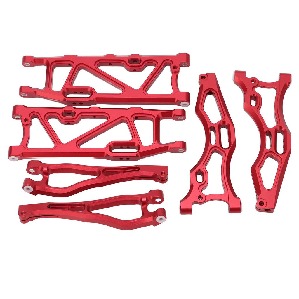 RC Car Suspension Arm Set Aluminium Alloy Front Rear Swing Arms with Ball Head for ARRMA 1 8 KRATON 6S Red