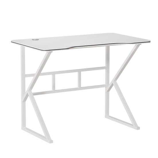 40 Inch Gaming Desk, Ergonomic Computer Desk with Large Carbon Fiber Desktop, Gamer Workstation PC Table for Home,