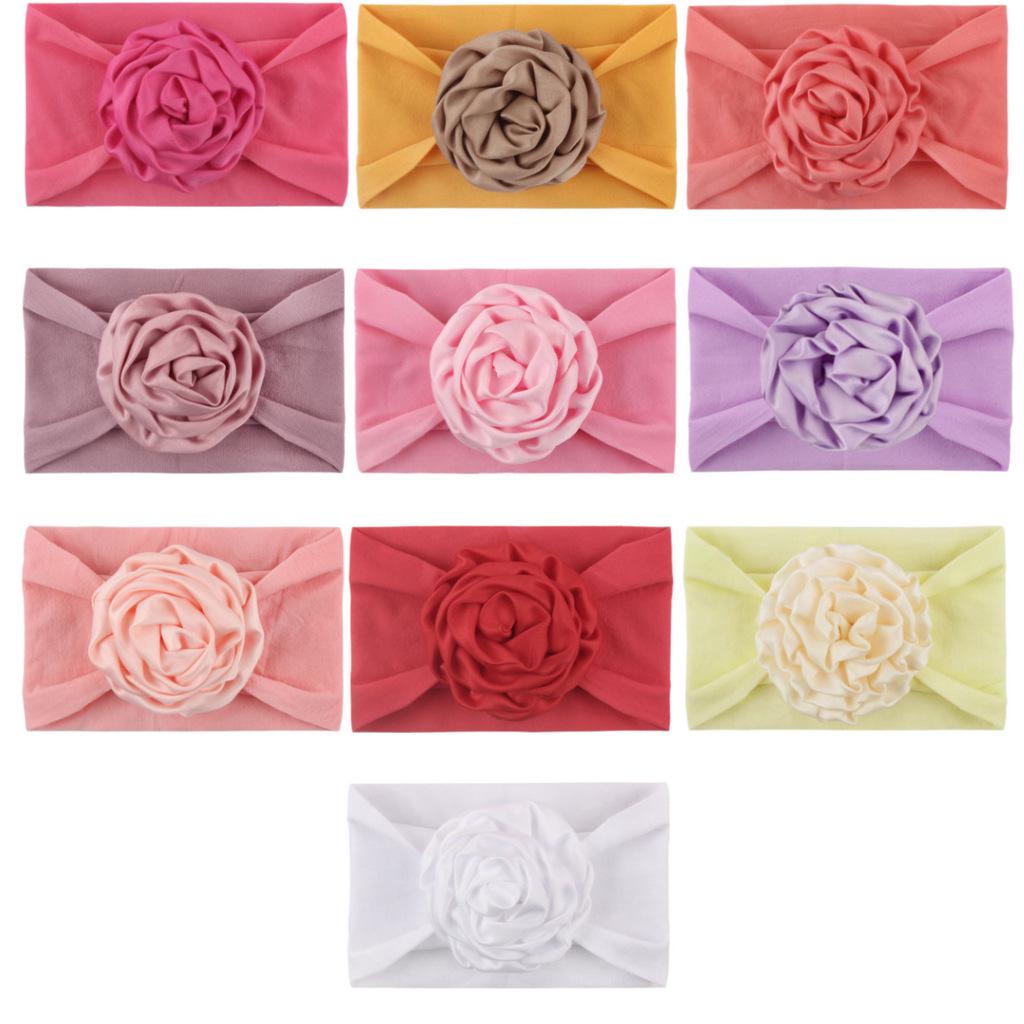 Bentiță confortabilă din nailon pentru copii: Design Delicat cu Panglică Florală