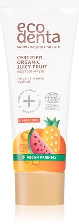 

Ecodenta Organic Kids Certified Organic Juicy Fruit Toothpaste for Kids TU прозрачный