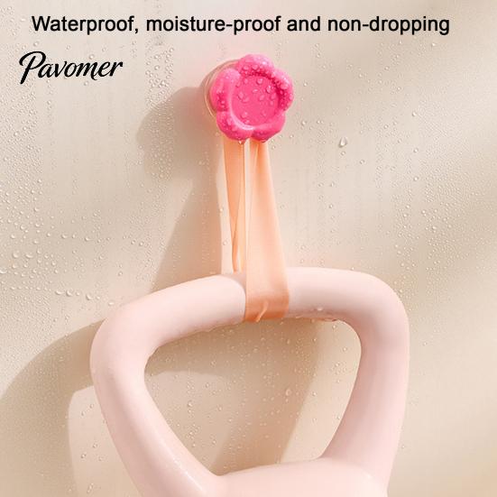 Kitchen Organization Hooks Flower Suction Cup Hook, No Drilling Removable And Reusable Plastic Hanger, Glass Mirror Hangers Waterproof Adhesive