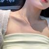 Zircon Pendant Necklace - Light Luxury Snake Chain for Women, 2025 Trendy Clavicle Design