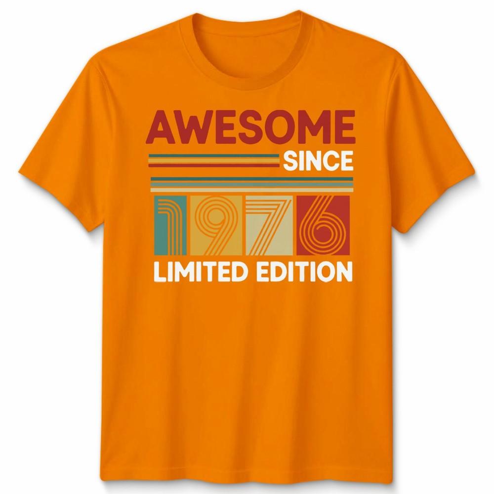 50th Birthday Unisex T Shirt 50yr 1976 Fifty Years Birthday Gift Tee