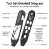 2Pcs Multifunctional Bicycle Tire Lever & Ratchet Wrench Repair Tool Set Nylon MTB Bike Tire Remover Cycling Pry Bar Repair Tool