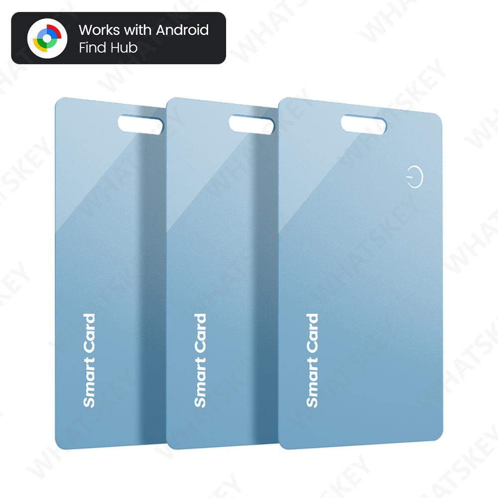 Ultra thin Global GPS Android Tracker Card wireless charging Waterproof Smart Wallet Tracker Card with Google Find My Device App