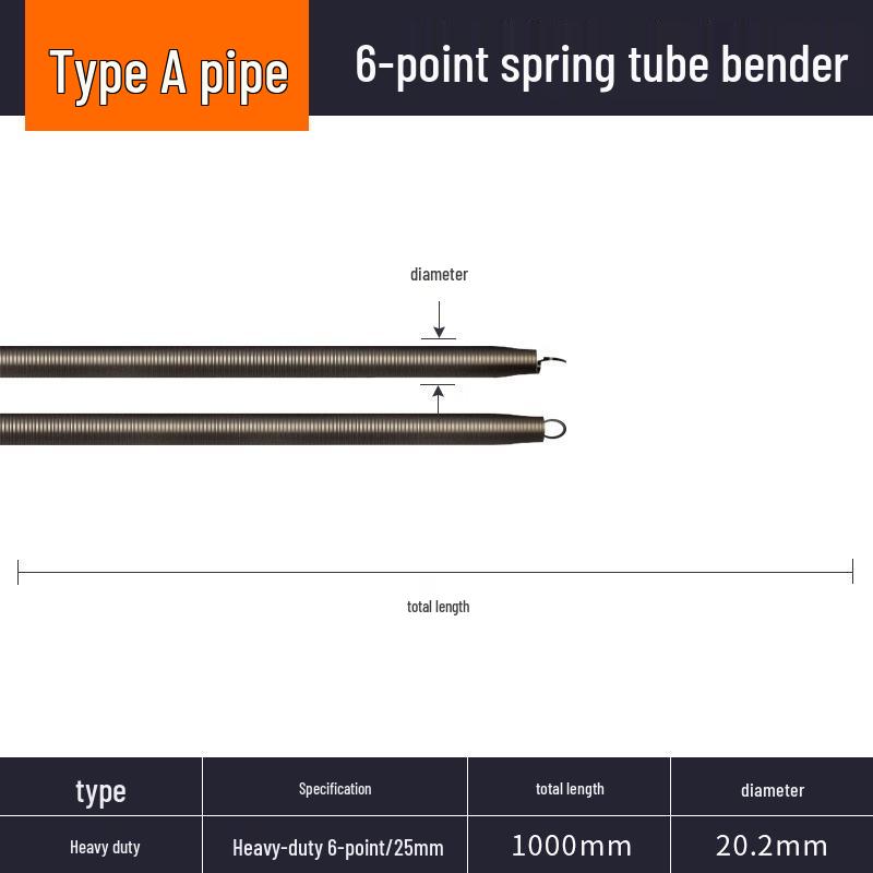 Handmatige Buigtang met 1,5m Buigveer voor Elektricien PVC Leiding, 3/8", 1/2", 3/4" Buigveer voor Koperen Buis.