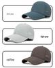 Men's Quick-Dry Mesh Baseball Cap: Custom Big Head Fit, Breathable Summer Sun Hat