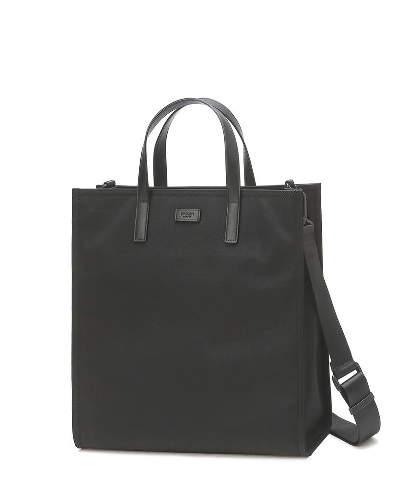 Hazzys Men Acc Black Fabric Logo Label Crossbody/Tote Bag