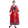 Miao Ethnic Dance Costume Long Dress