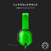 Razer BlackShark V2 X Green Gaming Headset with 3.5mm Analog, 7.1 Surround Sound, Patented 50mm Drivers, Unidirectional Microphone, Noise Cancellation