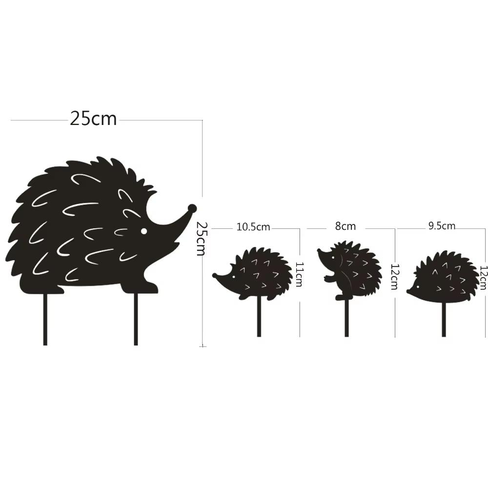 The Hedgehog Family Garden Decoration – Adorable Metal Ornaments. Outdoor Spaces. Charming Artwork for Yards and Gardens.