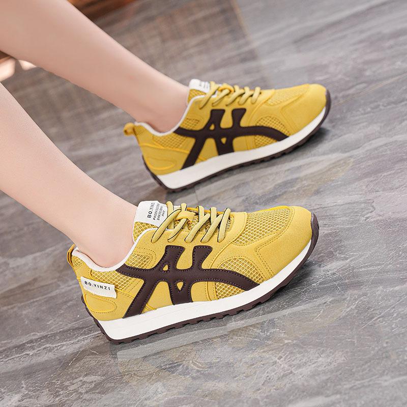 Spring new ins trendy mesh breathable shoes student street shooting sports leisure running shoes K