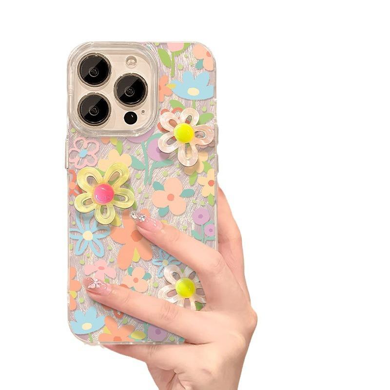 

Подходит для чехла для мобильного телефона Apple 15 Iphone14 Цвет Трехмерные цветы 13 Перьевая пряжа Полностью обернутый 12 Лазерный Xs Высококлассный Женский iPhone SE (Second Generation)