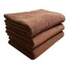 Extra Large Bath Towel, Commercial Towel, Professionally Selected Brown, Set of 3, Approx. 100 X 200 Cm