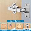 35mm Concealed Hinge Jig Kit, Woodworking Tool Drill Bits Door Boring Hole Router Jig With Detachable Depth Limiting Baffle