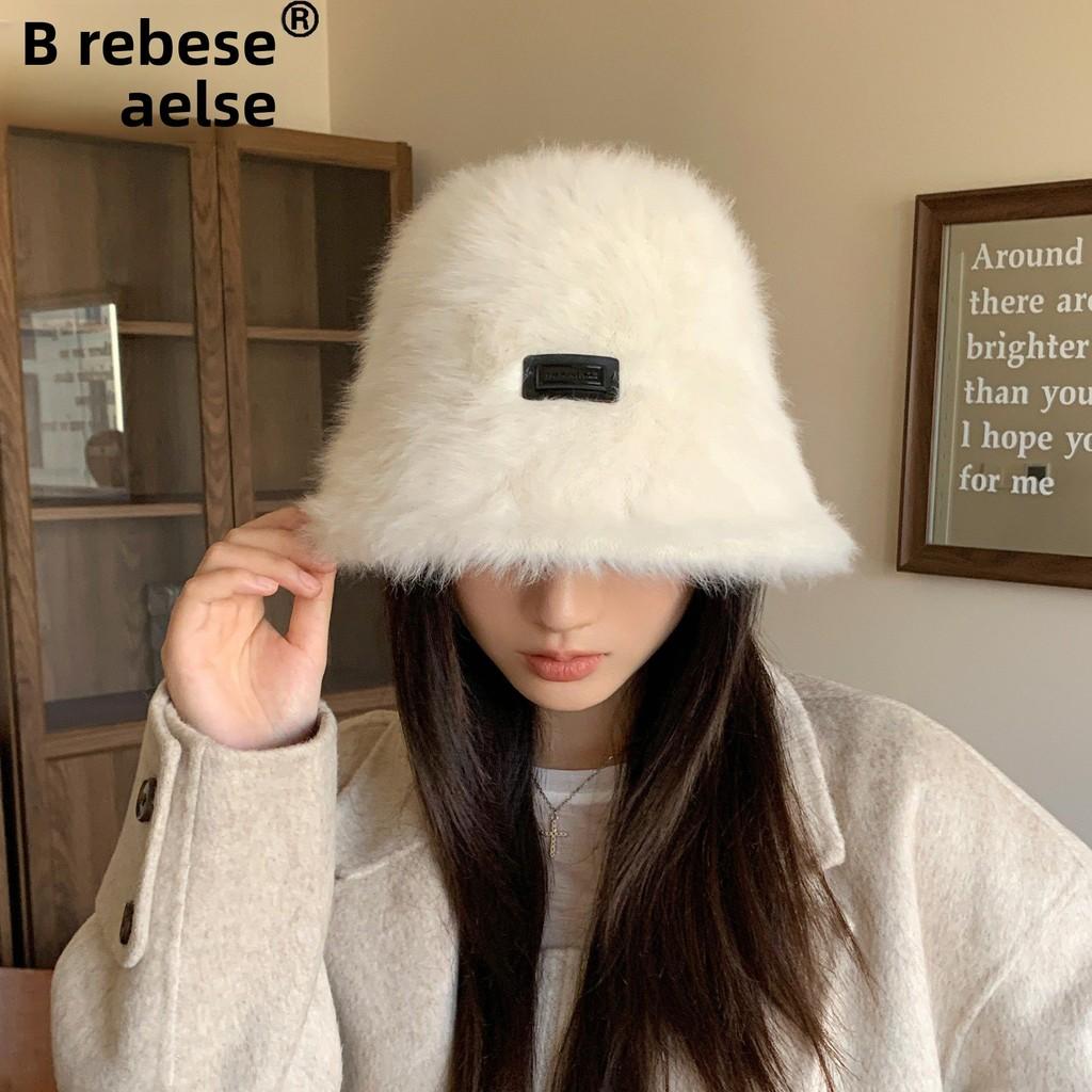 Angela Rabbit Fur Fisherman Hat For Winter Warmth And Windproof Protection