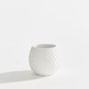 Vaso a spirale moderno di design bianco per piante