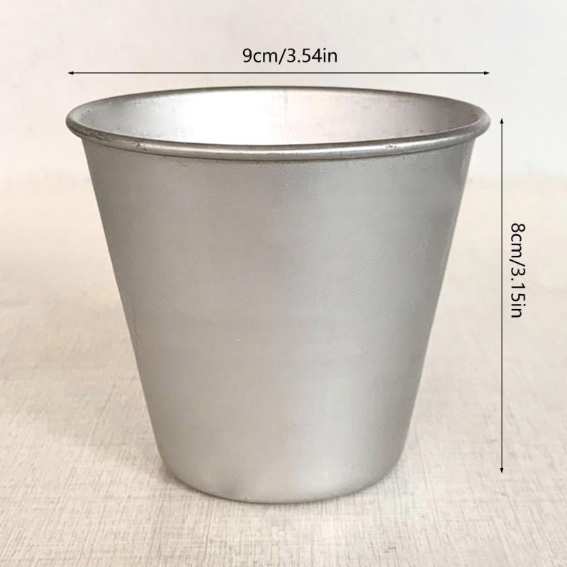 Confezione da 10 Stampini Antiaderenti per Tazze da Torta Occidentale, Stampi per Budino, Teglia in Alluminio per Muffin, Piccoli Stampi per Tartellette all'Uovo, Pratico Utensile da Cucina