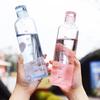 500/650Ml Large Capacity Glass Bottle With Time Marker Cover For Water Drinks