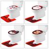 Christmas decoration supplies creative cartoon old man snowman toilet cover decoration two-piece hotel home decoration