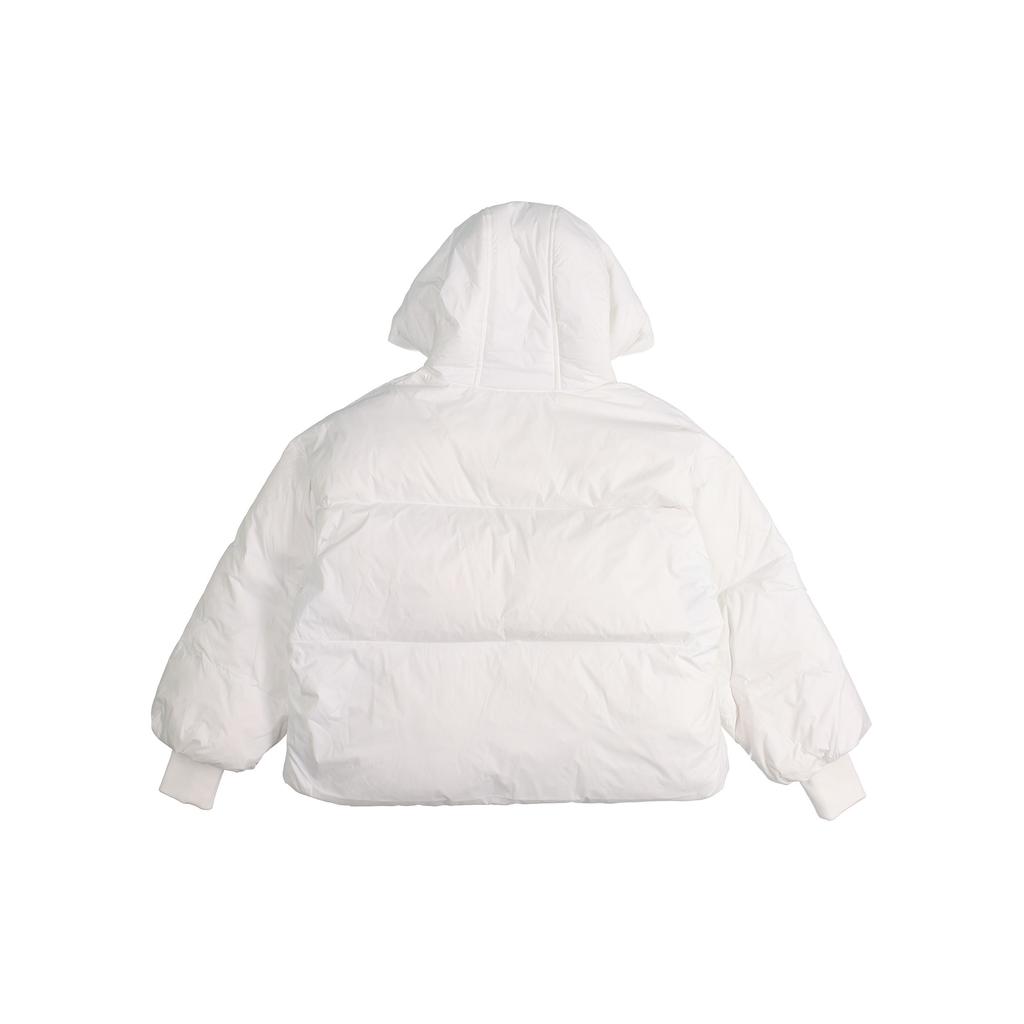 (WMNS) Converse Short Down Fill Puffer Hooded Jacket Asia Sizing 'White' Women's 10019326-A01