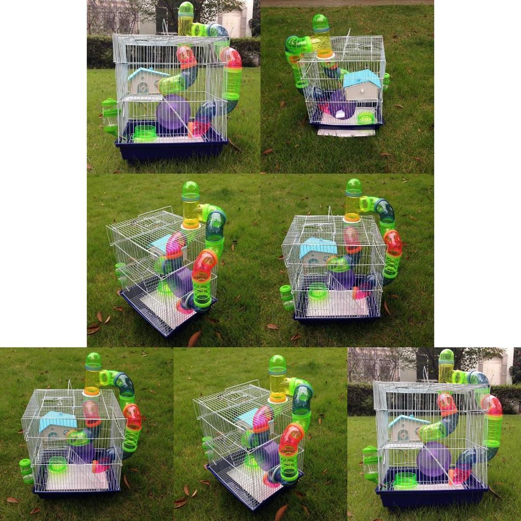Bird Cage For Small Birds With Metal Construction And Luxurious Villa Design For Home Use