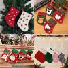 Christmas Stockings Santa Snowman Reindeer Character Christmas Socks Cute Candy Gift Bags Xmas Tree Hanging Decor Noel Navidad