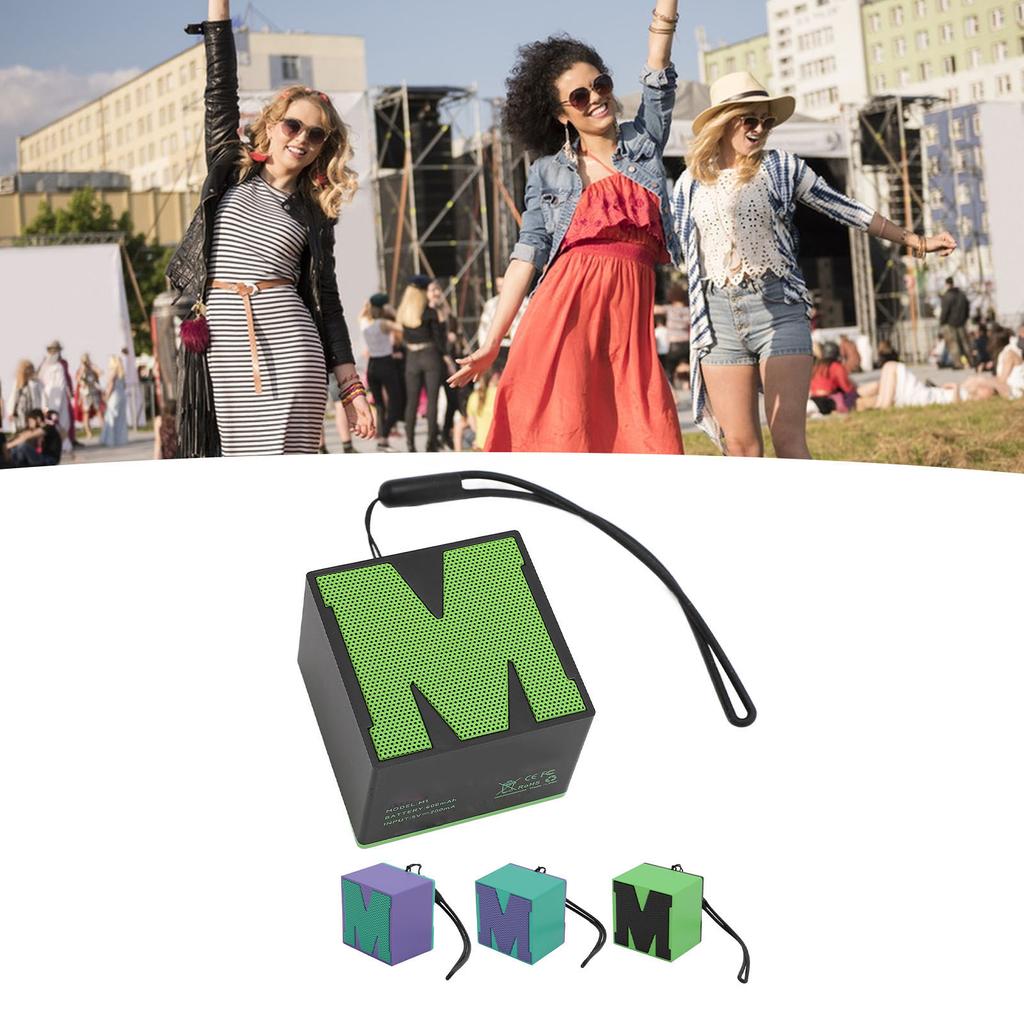 Wireless Miniature Bluetooth 5.4 Speaker IP54 Water Proof 6 Hours Playtime Noise Reduction Lanyard P