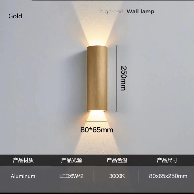 Nordic minimalist LED wall lamp for home living room bedroom bedside wall hanging lamp staircase decoration furniture luster