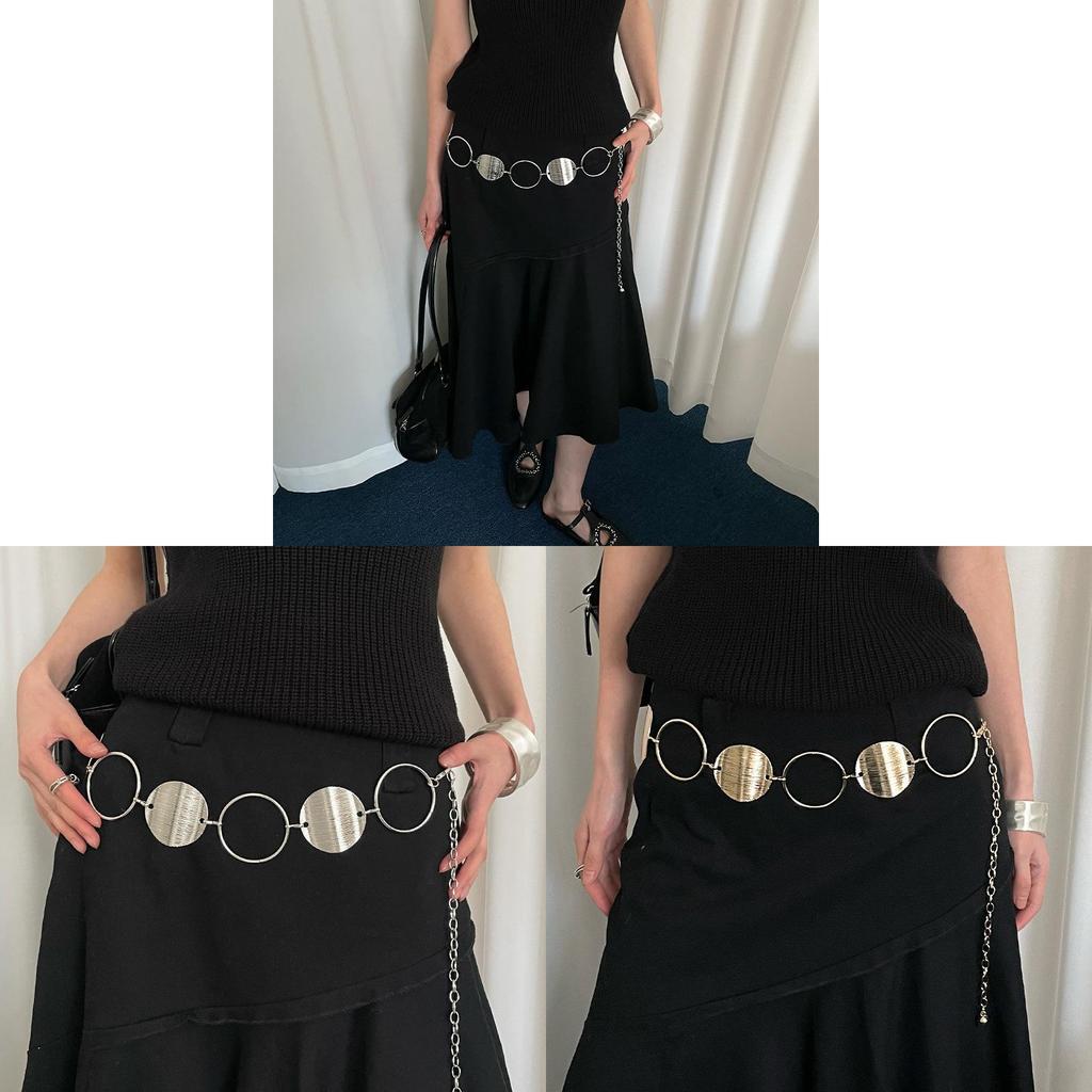 Bohemian Metal Waist Chain For Women With Hook Closure Spring 2025 Fashion Accessory