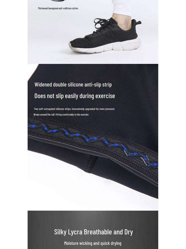 Calf Shin Guard Protective Sleeve for Kicking & Anti-Collision - Professional Sports Gear for Football, Running Leg Warmers.