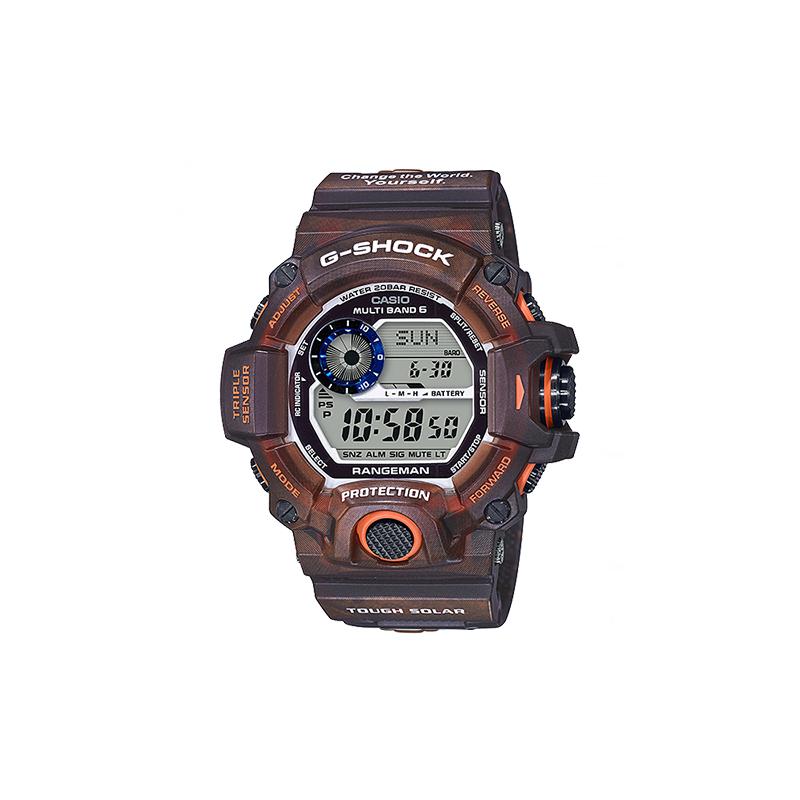 

Casio G-SHOCKG-SHOCK Love The Sea And The Earth Theme Series Quartz Movement Plastic Strap Japanese and Korean Watch Men s Watch Black GW-9405KJ-5 чорний