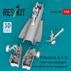 Reskit Hornet Landing Gear Landing Gear Hangar Set Plastic Model Parts 1/48 F/A-18A/B/C/D & (for Hasegawa) RSKU48-0310 (Airplane)