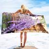 Charming Lavender Field Print Beach Towel - Soft MicrofiberPool & Spa - Perfect Gift for Nature Lovers and Outdoor Enthusiasts