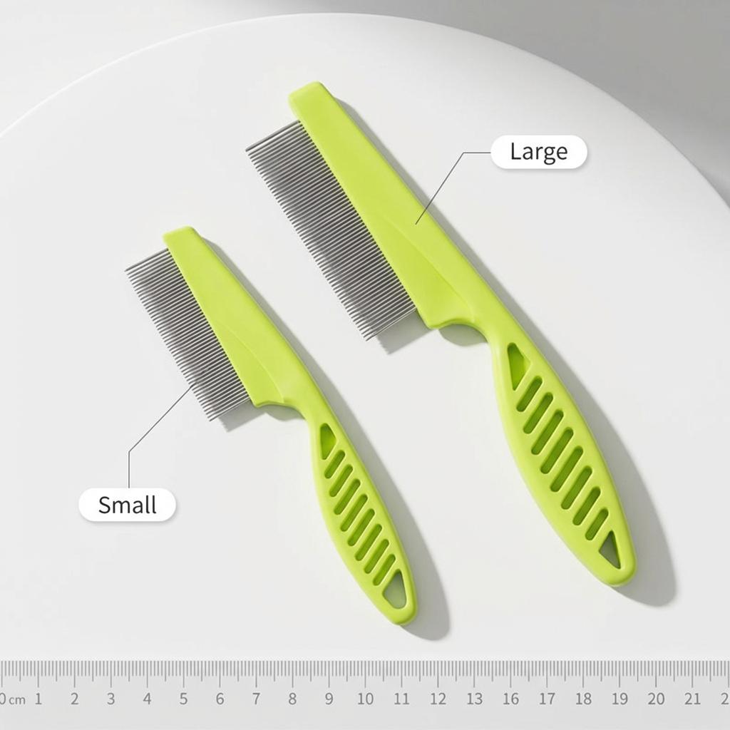 2in 1 Customization Logo Rust Proof Soft Safe Stainless Steel Plastic Flea Comb Removing Nits Head Lice Reusable Tool Easy Use