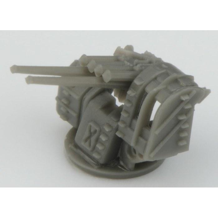 Fine Molds 1/700 Nano Dread Series Type 89 12.7cm High-Angle Gun Plastic Model Parts WA13 (Gray) 1 Pack