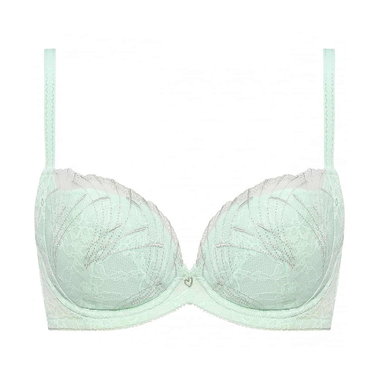 

AMOSTYLE Натуральный утягивающий бюстгальтер с воздухом M009 Размер B65 Движение, (мятный),