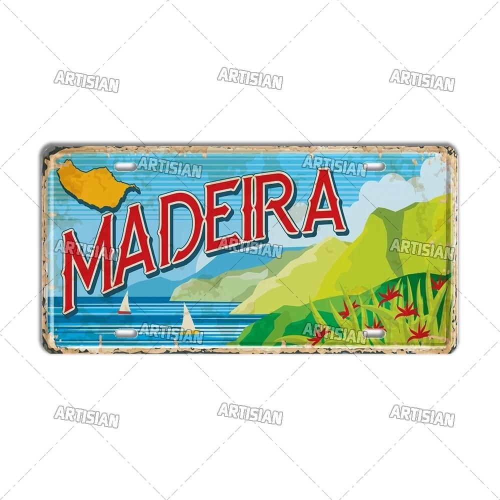 

Артизан Португальский Достопримечательность Номерной Знак Город Металлический Знак Декоративная Тарелка Транспортного Средства Настенный Декор Гараж Бар Паб Клуб Отель Кафе 30x15cm