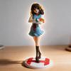 Anime Die Melancholie der Haruhi Suzumiya Haruhi Suzumiya Actionfigur Sammlermodell Spielzeug 23cm