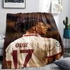 Michael Olise Printed Flannel Blanket, Soft Throw for Bedroom Sofa, Washable,soccer Fan Merchandise, Great Gift.