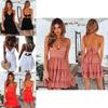 Stylish Women Summer Boho Short Mini Dress For Evening Cocktail And Beach Parties