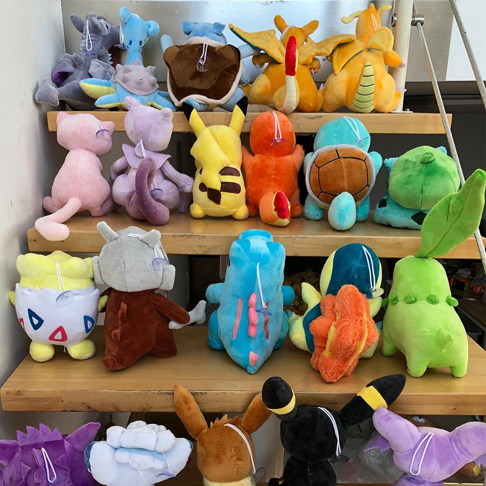 20cm  Jigglypuff Raichu Pikachu Plush Toy Cartoon Blastoise Vulpix Togepi  Poliwhirl Bulbasaur Anime Doll Gifts for Kids