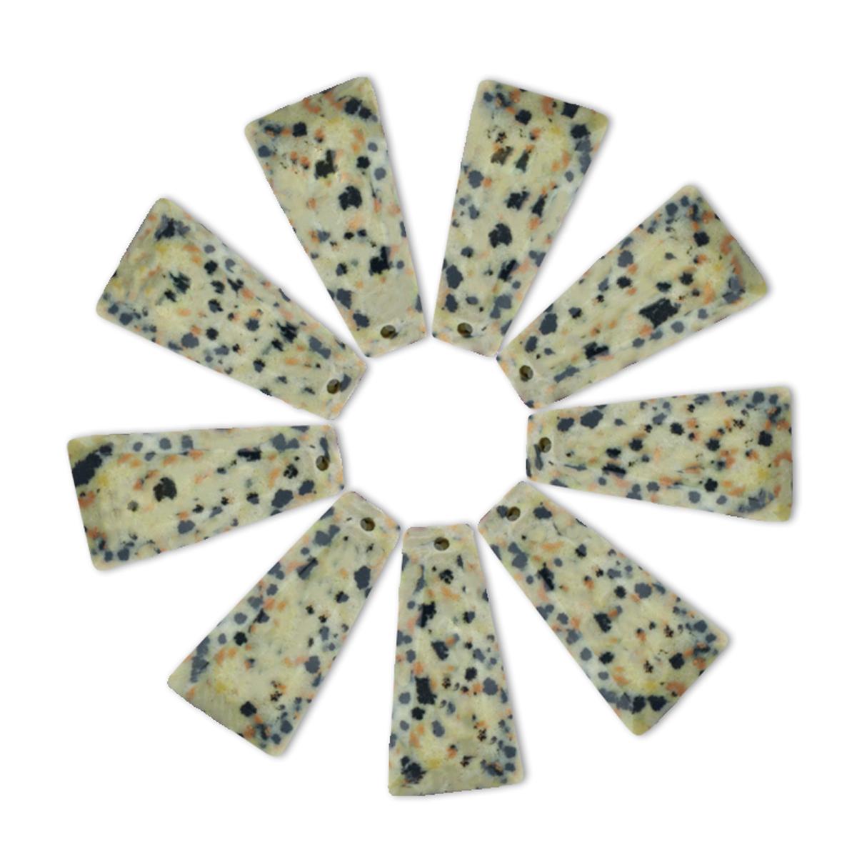 

1 шт., лечебные хрустальные бусины Рейки с отверстием, трапециевидные граненые бусины из натурального камня, драгоценных камней, свободные бусины для изготовления ювелирных изделий, аксессуары для рукоделия, ремесло 25x13 мм 25x13mm