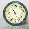 10 Inch Wall Clock Multipurpose Cuckoo Round Silent Punctual Bird Calls Christmas Music Indoor Wall Clocks for Living Room
